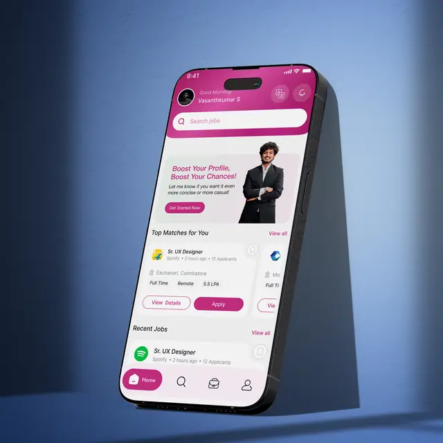 Nalla Velai app shown on a phone