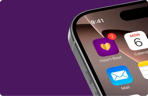 Heartbeat logo mockup