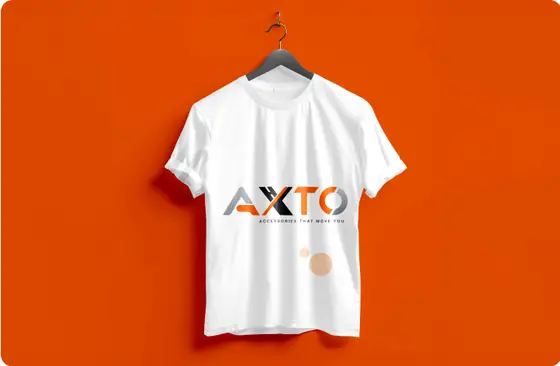 AXTO logo mockup