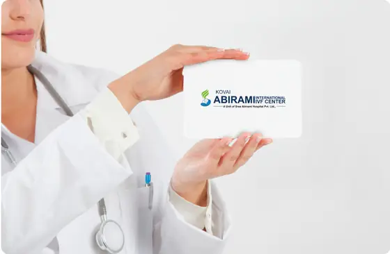 Kovai Abirami IVF Center logo mockup