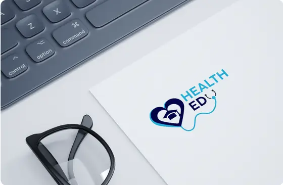 Health Edu logo mockup