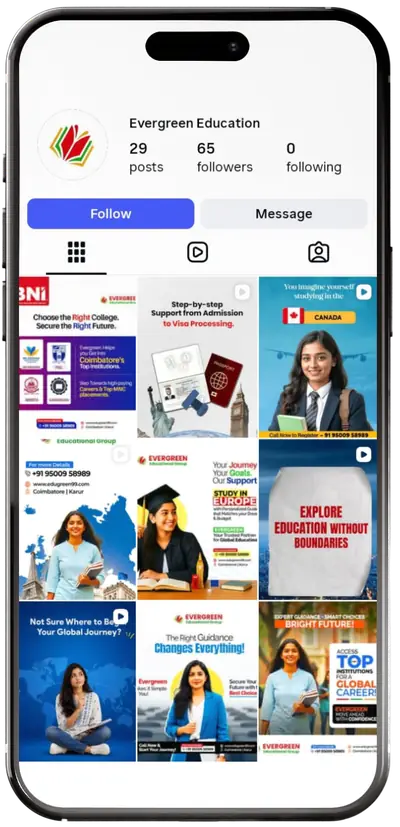 Evergreen Education Instagram profile