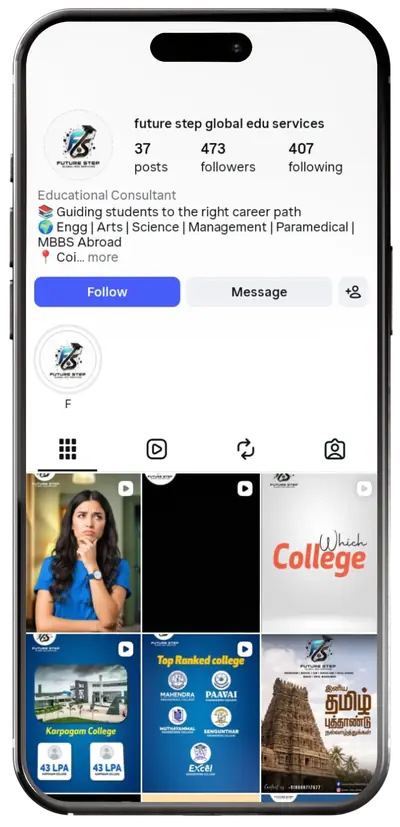 Future Step Global Edu Services Instagram profile