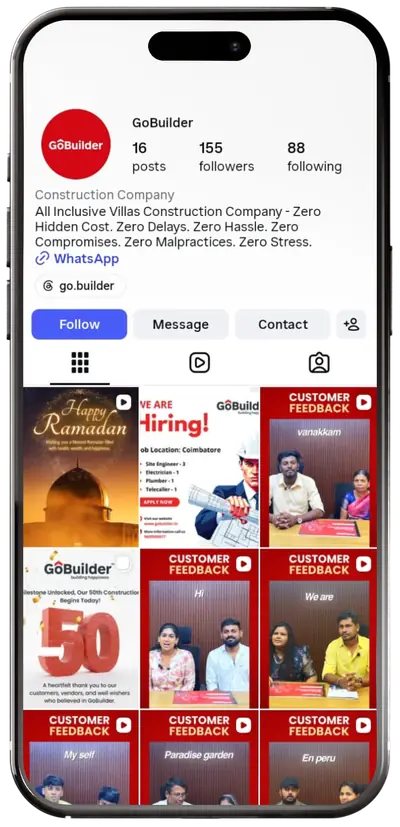 GoBuilder Instagram profile
