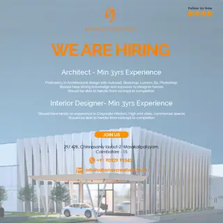 Sahanas Creations Architects - Best Interior Designers social media post 2