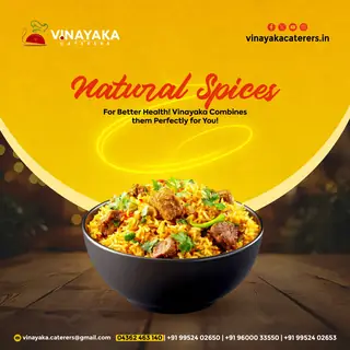 Vinayaka Caterers social media post 1